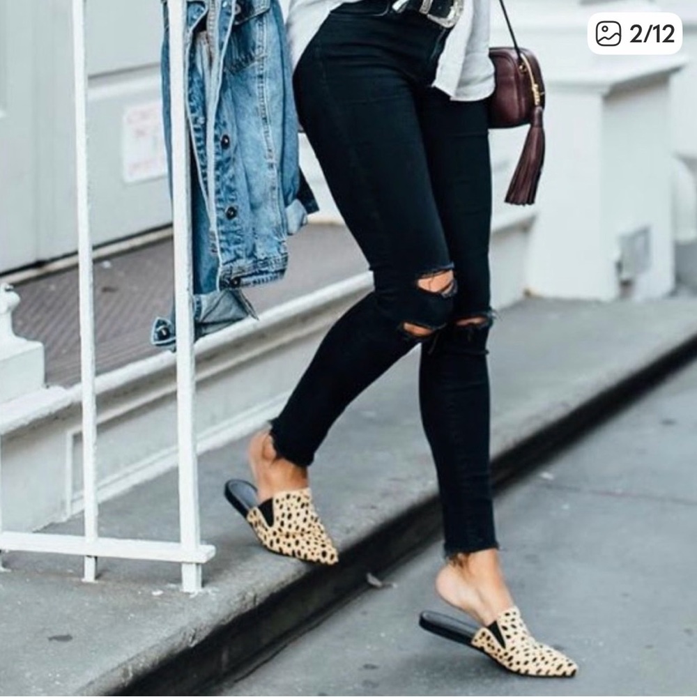 Jenni Kayne Leopard Print Pony Hair Mules - Picture 4 of 7